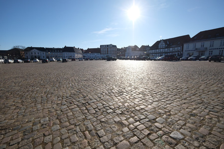 Cobbled squareの写真素材