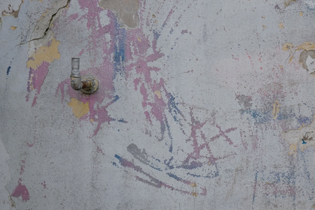 Wall smear in old factory hallの写真素材