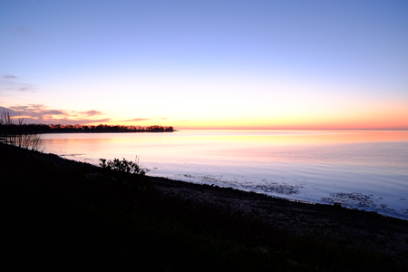 Sunrise on the coastの写真素材