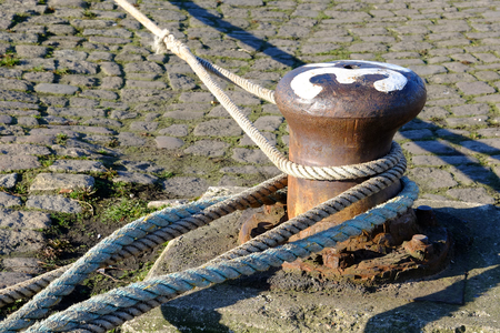 Bollard at the harbor