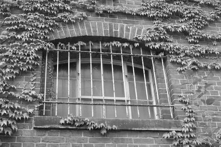 Latticed spaces in a prison ruin