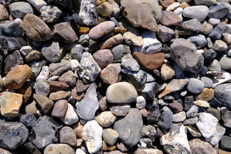 Different stones in a stretch of coastの写真素材