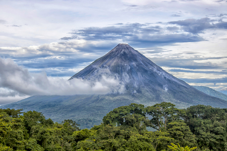 Arenal Volcano in Costa Ricaの写真素材