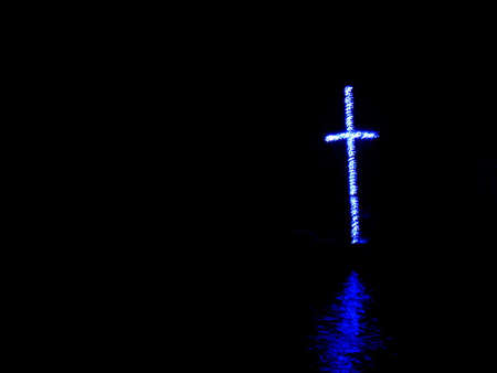 Floating Crossの写真素材