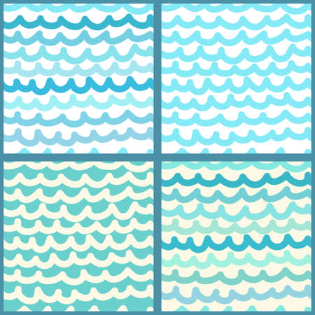 Seamless wavy pattern. Vector illustrationのイラスト素材
