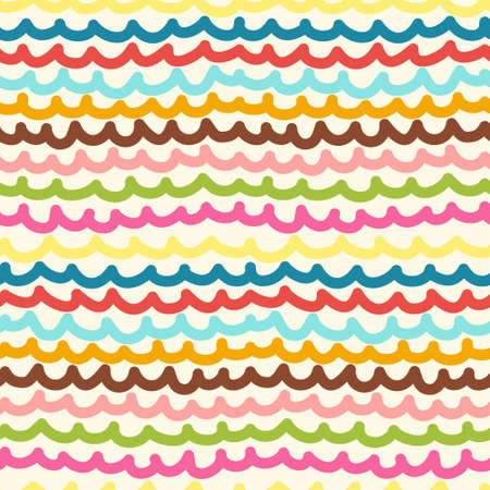 Seamless wavy pattern. Vector illustrationのイラスト素材