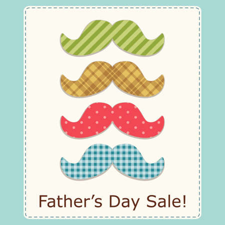 Festive retro greeting card for Fathers dayのイラスト素材