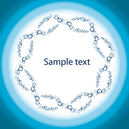 Abstract background with water bulbsのイラスト素材