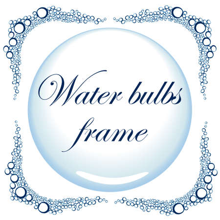Abstract background with water bulbsのイラスト素材