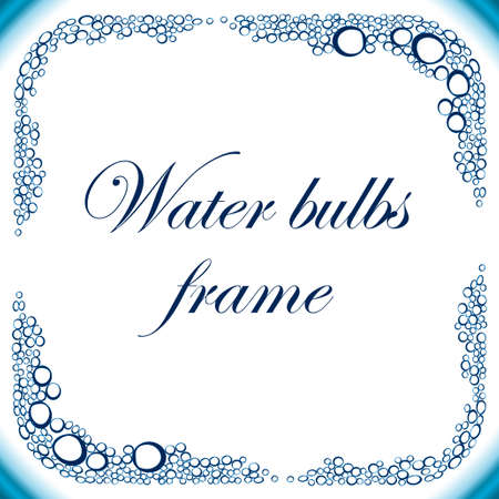 Abstract background with water bulbsのイラスト素材