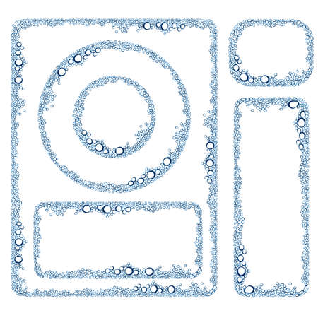 Abstract background with water bulbsのイラスト素材