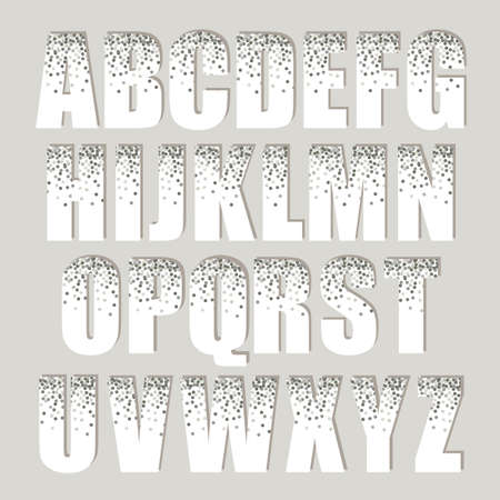 Alphabet lettering illustration.のイラスト素材