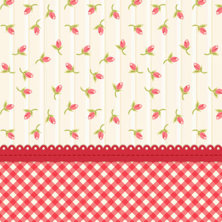 Cute shabby chic floral background for your decoration.のイラスト素材