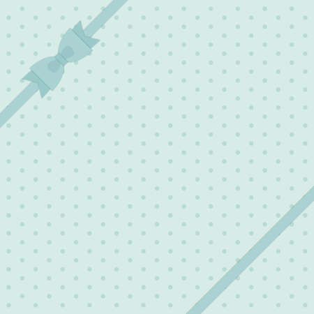 Cute primitive retro pattern with ribbon and bow in shabby chic style for your decoration vector illustrationのイラスト素材