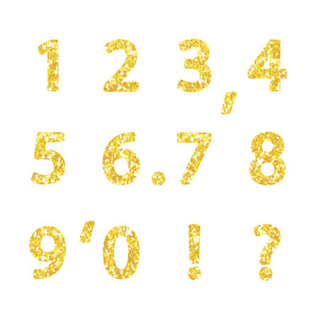 Luxury festive Golden glitter sparkling alphabet numbers ideal for sale, shop, present, gift,...