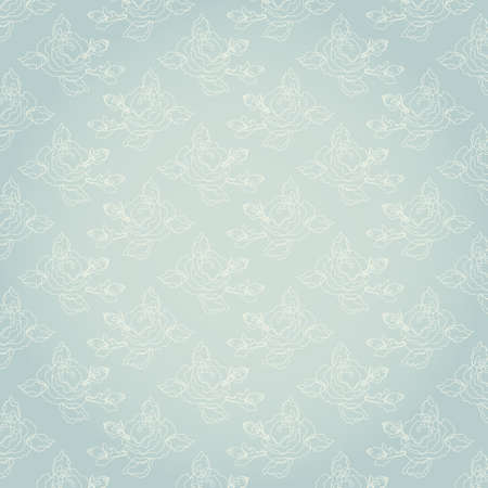 Cute vintage floral patternのイラスト素材