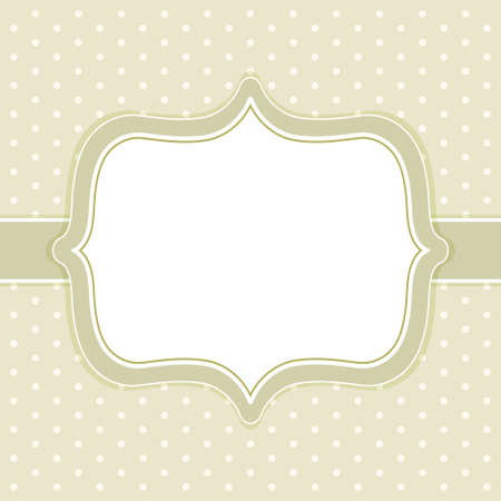 Retro floral frame with roses in shabby chic styleのイラスト素材