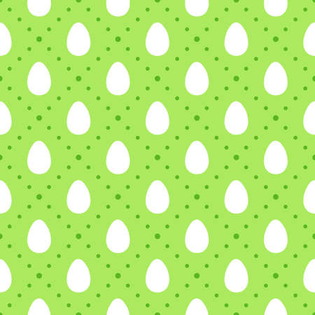 Cute geometric Easter seamless pattern design with egg and dotsのイラスト素材