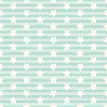 Cute geometric seamless pattern with starsのイラスト素材