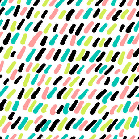 Hand drawn seamless repeating pattern with abstract shapes brush strokes for your decorationのイラスト素材