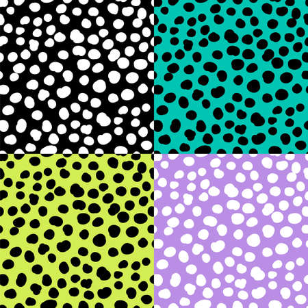 Hand drawn seamless repeating pattern with abstract shapes brush strokes for your decorationのイラスト素材