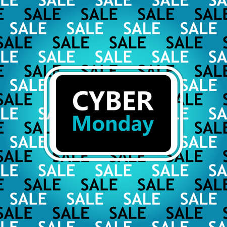 Cyber Monday sale banner in contrast colorsの写真素材