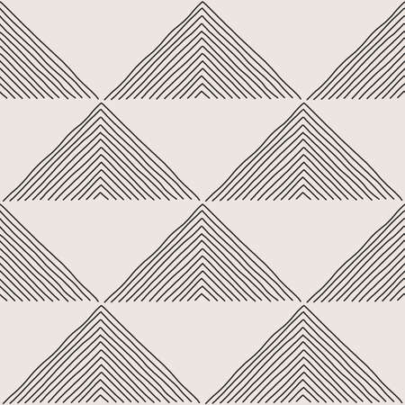 Trendy minimalist seamless pattern with abstract creative artistic hand drawn compositionのイラスト素材