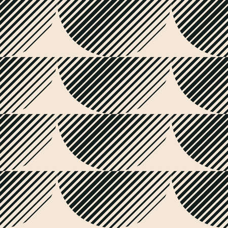 Trendy minimalist seamless pattern with abstract creative geometric compositionのイラスト素材