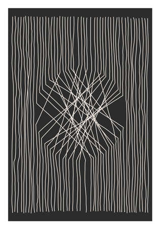 Trendy abstract aesthetic creative minimalist artistic hand drawn composition