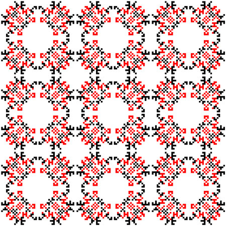 Seamless pattern traditional Ukrainian embroidery, ethnic ornament vyshyvanka