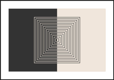 Trendy abstract creative minimalist artistic black and white compositionのイラスト素材