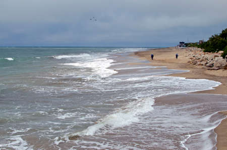 lonely beach landscapeのeditorial素材
