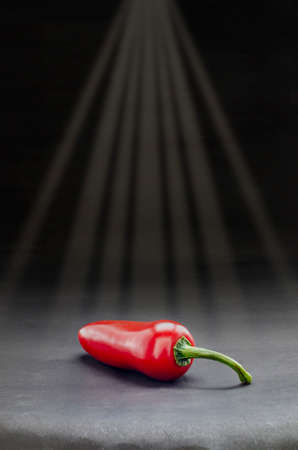 Red hot pepper, some peppersの写真素材