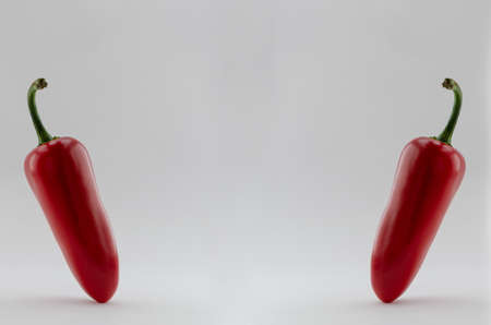 Red hot pepper, some peppersの写真素材