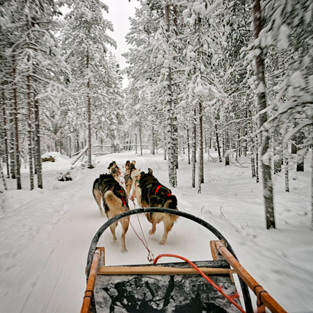 View from the dog sled