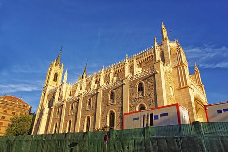 St. Jerome the Royal San Jeronimo el Real church in Madrid Spain in the morningの写真素材