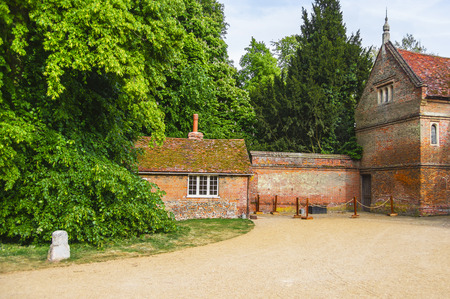 Houses in Backyard of Audley End House in Essex in England. It is a medieval county house. Now it is under protection of the English Heritage.のeditorial素材