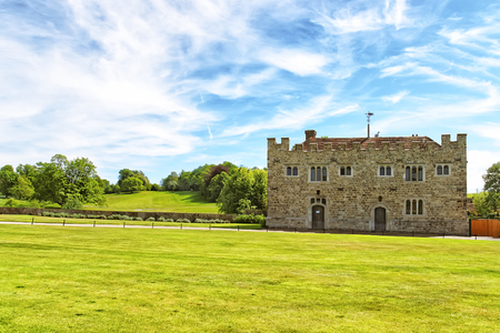 Leeds Castle in Kent in England. The castle was built in the twelfth century as a king residence. Now it is open to the public.のeditorial素材