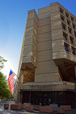 J. Edgar Hoover Building is located in Washington D.C., USA. It is the headquarters of the Federal Bureau of Investigation or FBI. The building process began in 1965 and finished in 1975.のeditorial素材