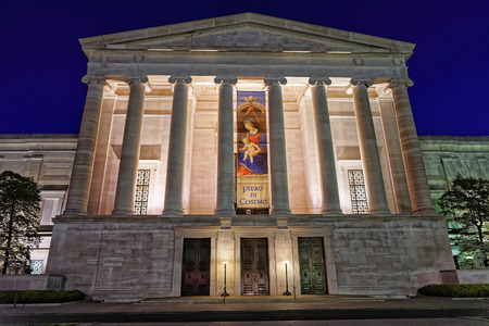 Washington DC, USA - May 2, 2015: National Gallery of Art is located in Washington D.C., USA. It is a national art museum and is a part of the National Mall. It is free for visitors.のeditorial素材