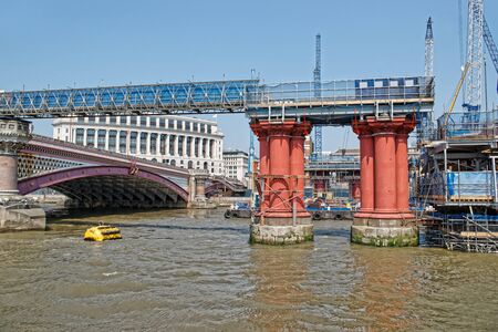 Blackfriars Bridge in London in England. This bridge is a railway one and is called as well as...