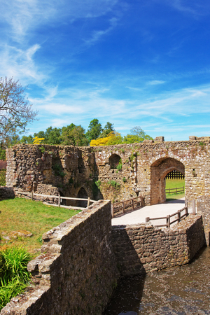 Leeds Castle in the island on the lake, in Kent in UK. The castle was built in the twelfth century as a king residence. Now it is open to the public.のeditorial素材
