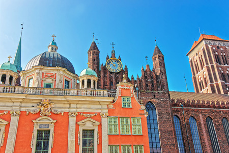 Royal Chapel of Polish King and St Mary Basilica in the old city center, Gdansk, Poland