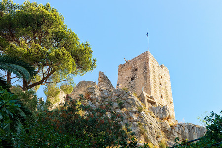 Mirabella fortress in Omis, Croatiaのeditorial素材