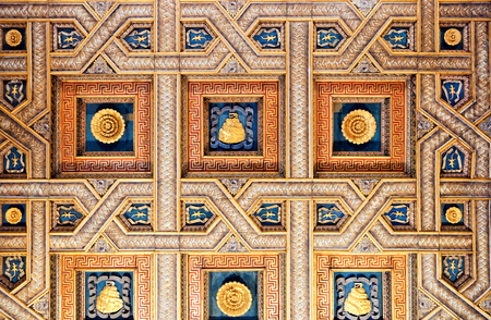 Mantua, Italy - October 23, 2016: Decoration of ceiling of Sant Andrea Basilica in Mantua, Lombardy, Italyのeditorial素材