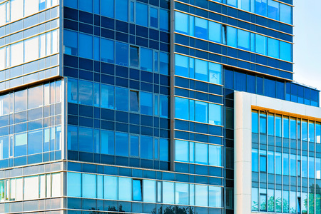 Details of the modern office building skyscraper, in the business districtのeditorial素材