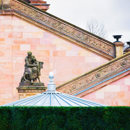 Detail of Old National Gallery at Berlin, Germanyのeditorial素材