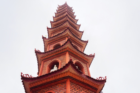 Tran Quoc Pagoda in Hanoi, Vietnamの写真素材