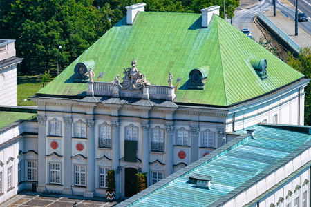 Copper Roof Palace Museum at Royal Castle in the Old town of Warsaw in Polandのeditorial素材
