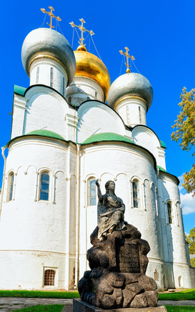 Cathedral of Our Lady of Smolensk in Novodevichy Convent in Moscow of Russiaのeditorial素材